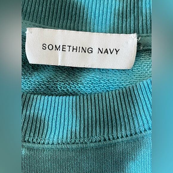 New ~ SOMETHING NAVY ~ REVOLVE Meghan Ruffle Sweatshirt sz XL 100% Cotton - Picture 6 of 9